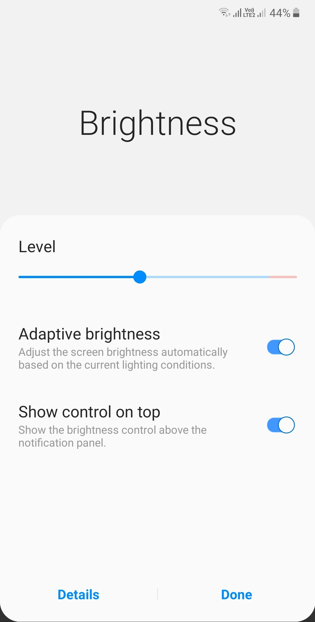 προβλήματα φωτεινότητας Android